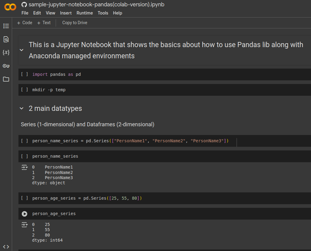 Python Pandas App